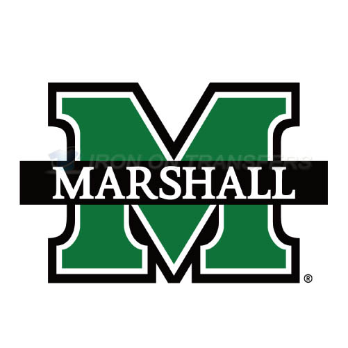 Marshall Thundering Herd Logo T-shirts Iron On Transfers N4979 - Click Image to Close